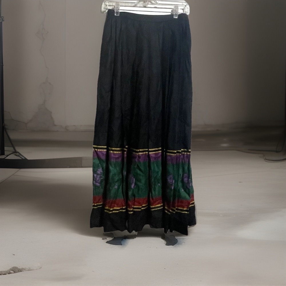 Linda Allard ELLEN TRACY Wool Blend Pleated Skirt Sz 8 Timeless Bohemian Pockets